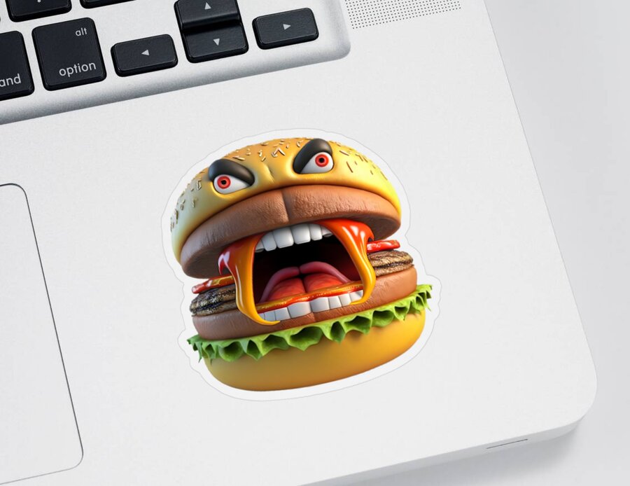 Hamburger Sticker by Pizzeria CO.CO.CO. for iOS & Android