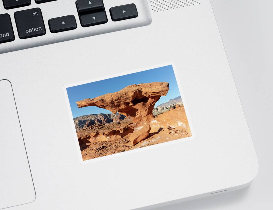 Nevada Sticker featuring the photograph Anvil Rock by James Marvin Phelps
