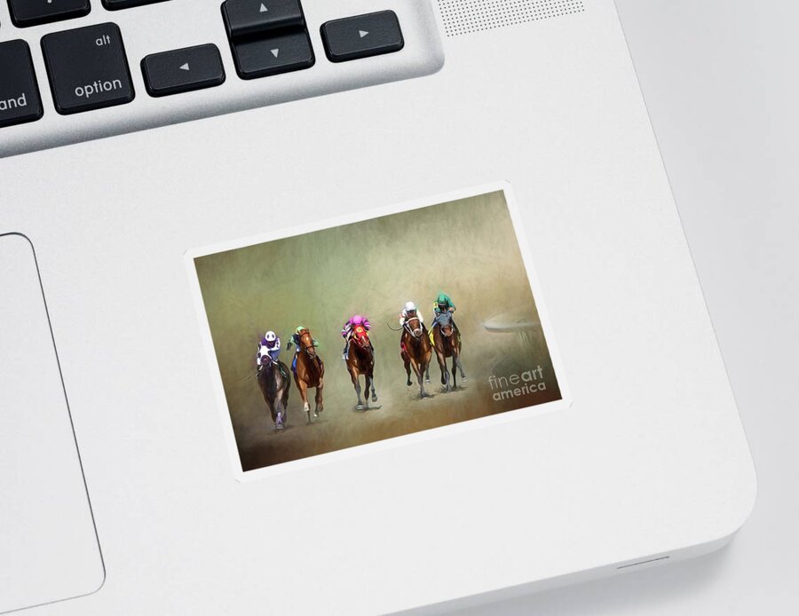 Gulfstream Sticker featuring the photograph Around The Last Bend by Ed Taylor