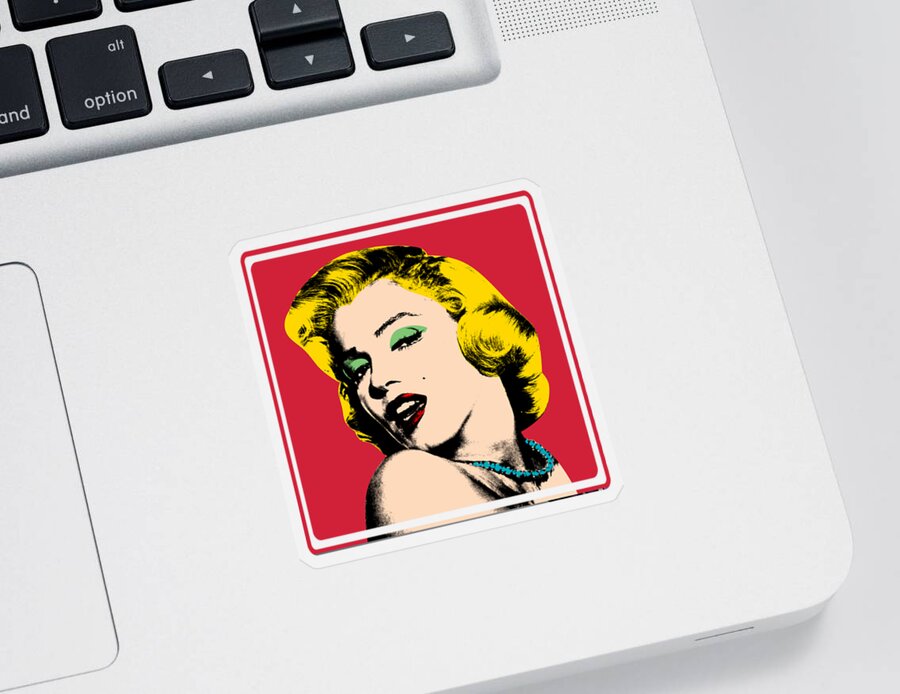 Pop Art Sticker featuring the digital art Pop Art 3 by Mark Ashkenazi