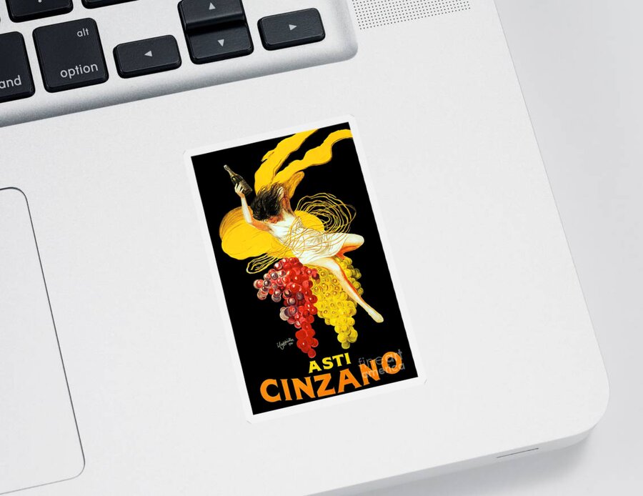 Asti Cinzano Sticker featuring the painting Asti Cinzano Advertising Poster by Leonetto Cappiello
