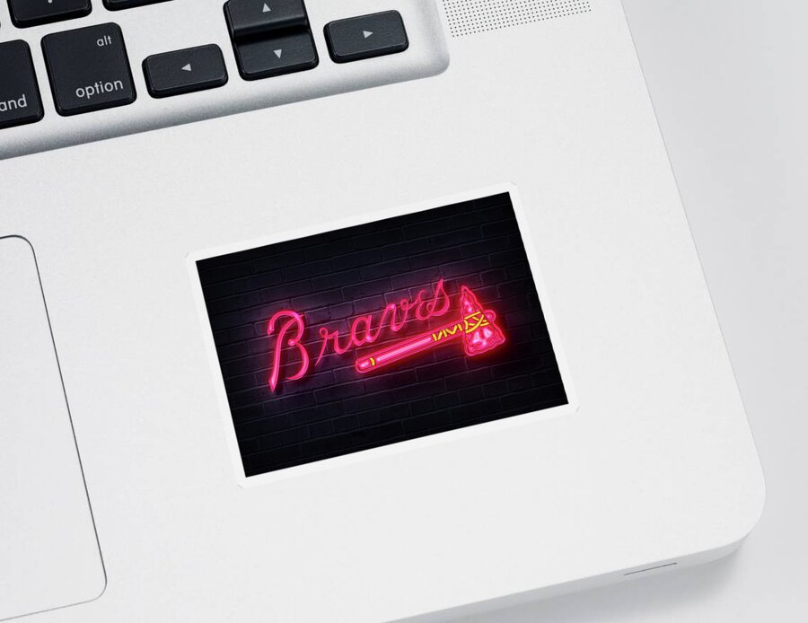 Atlanta Braves Neon Sticker by Yu Mi - Pixels
