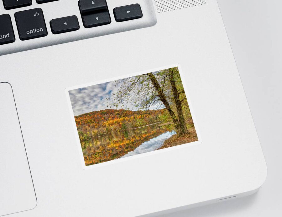Ramapo Valley Reservation Sticker featuring the photograph Autumn at Ramapo by Penny Polakoff