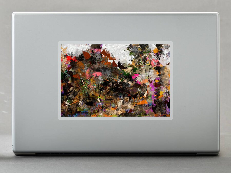 Digital Art#digital Performance #abstract Vision #abstract Expressionism #creativity#unique Design #handmade Art #digital Embroidery#autumn Vibes#tapestry# Sticker featuring the digital art Autumn Embroidery /Digital Art by Aleksandrs Drozdovs
