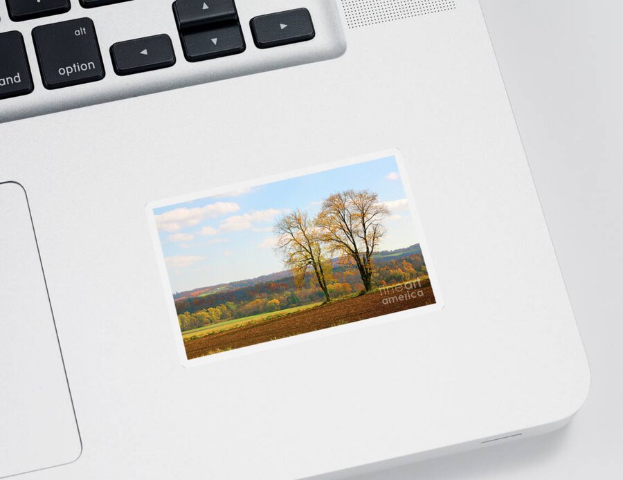 Nature Sticker featuring the photograph Autumn in Central New York by Mariarosa Rockefeller