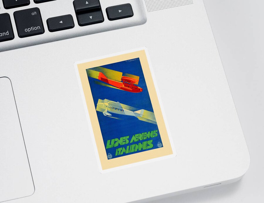 Vintage Airlines Sticker featuring the photograph Aviation Art 83 by Andrew Fare