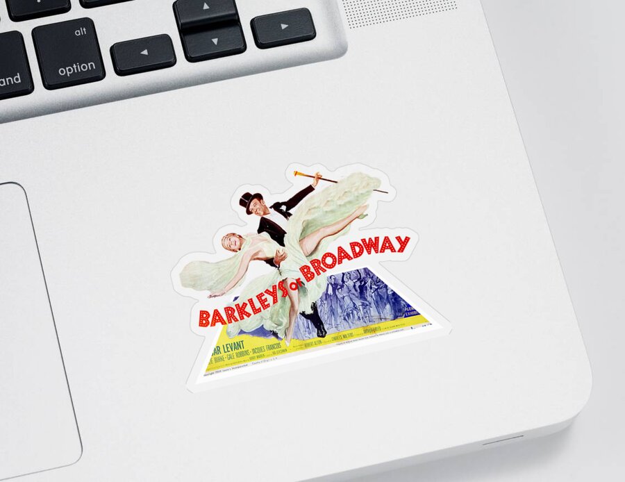 Barkley Sticker featuring the mixed media ''Barkleys of Broadway'' - 3d movie poster by Movie World Posters