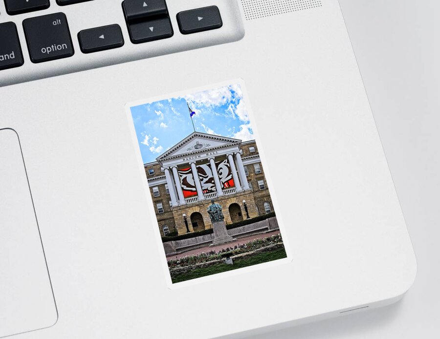 Madison Sticker featuring the photograph Bascom Hall - Madison - Wisconsin by Steven Ralser