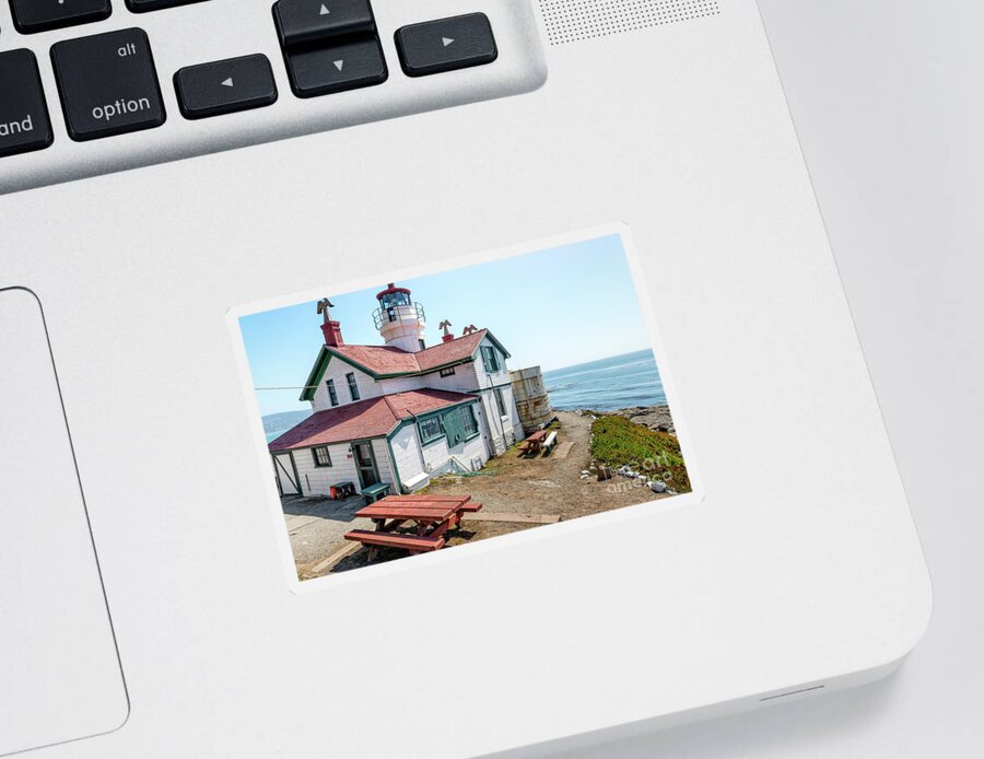 Afternoon Sticker featuring the photograph Battery Point Lighthouse 3 by Al Andersen