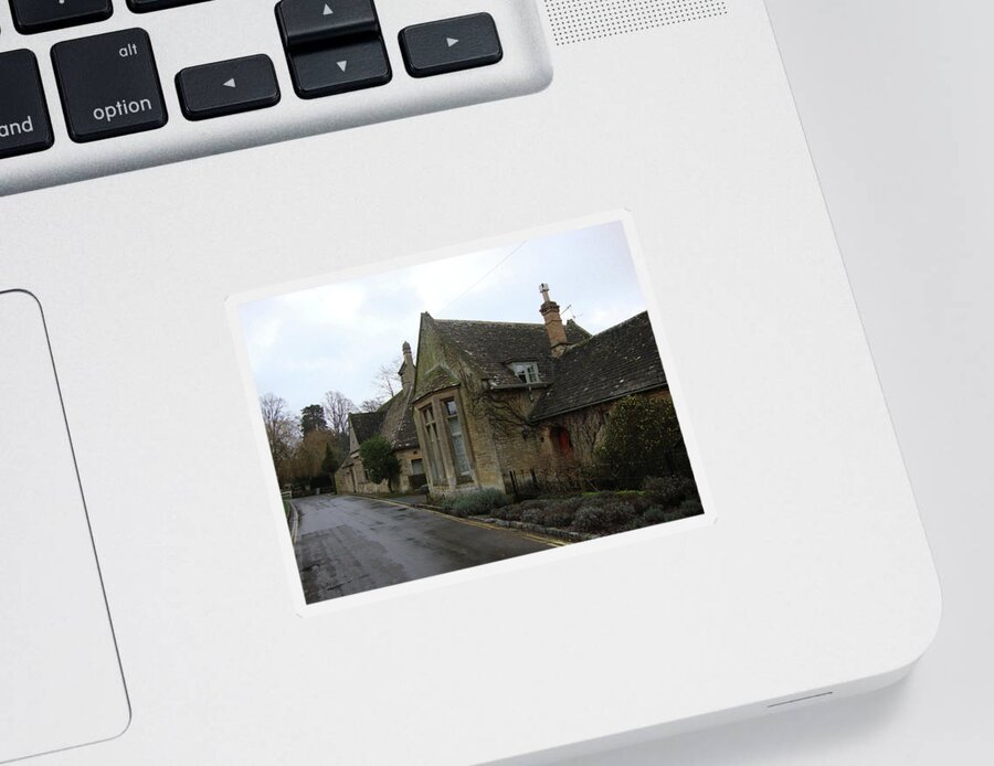 Medieval Village Sticker featuring the photograph Bay Windows in the Cotswolds by Roxy Rich