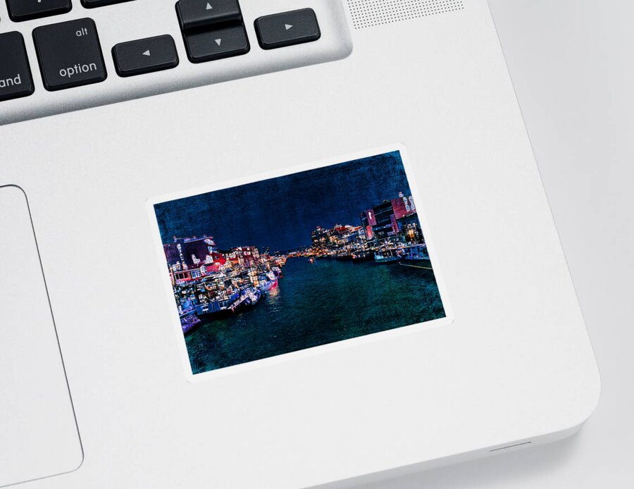 Photography Sticker featuring the photograph Beautiful night out by Yasmina Baggili