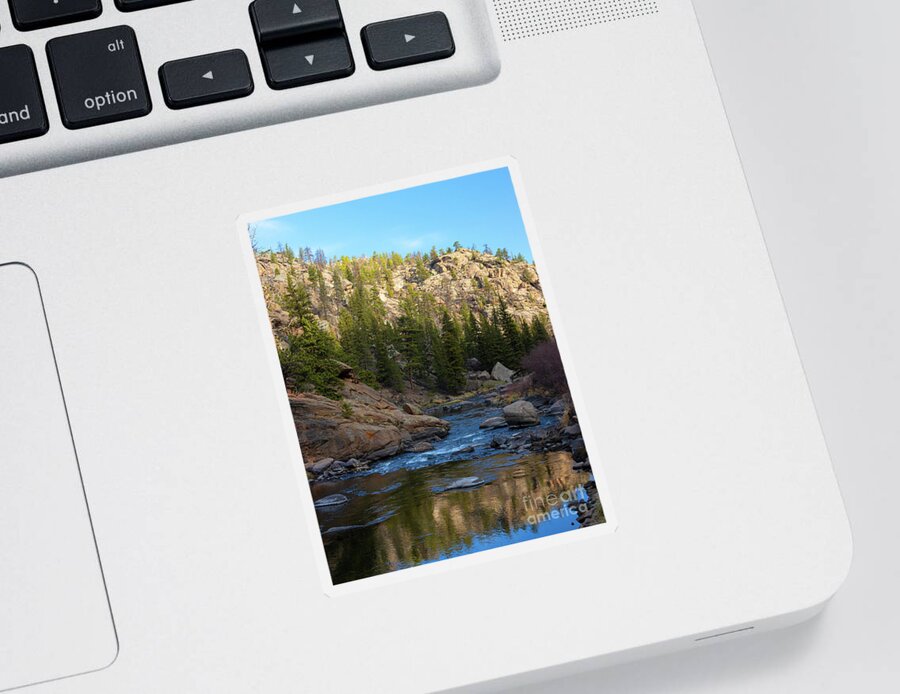 Eleven Mile Canyon Sticker featuring the photograph Beautiful South Platte by Steven Krull