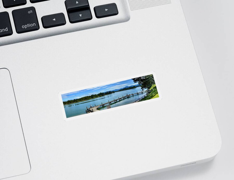 Bellinger Sticker featuring the photograph Bellinger river panorama by Sheila Smart Fine Art Photography