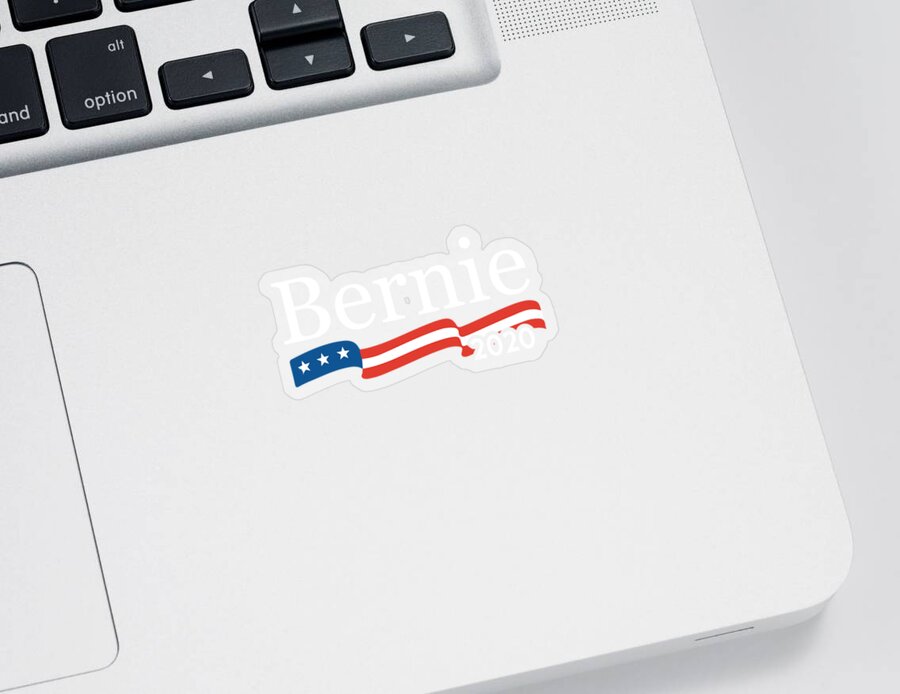 Cool Sticker featuring the digital art Bernie For President 2020 by Flippin Sweet Gear