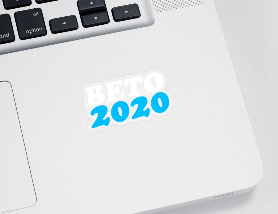 Cool Sticker featuring the digital art Beto ORouke For President 2020 by Flippin Sweet Gear