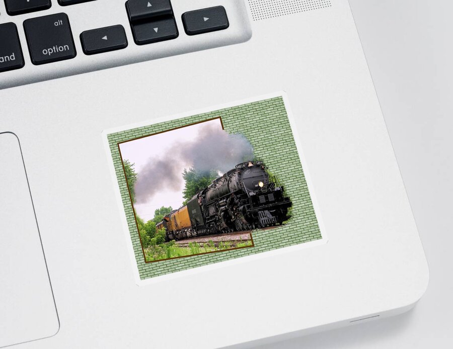 4014 Big Boy Sticker featuring the photograph Big Boy Out Of Frame by Scott Olsen