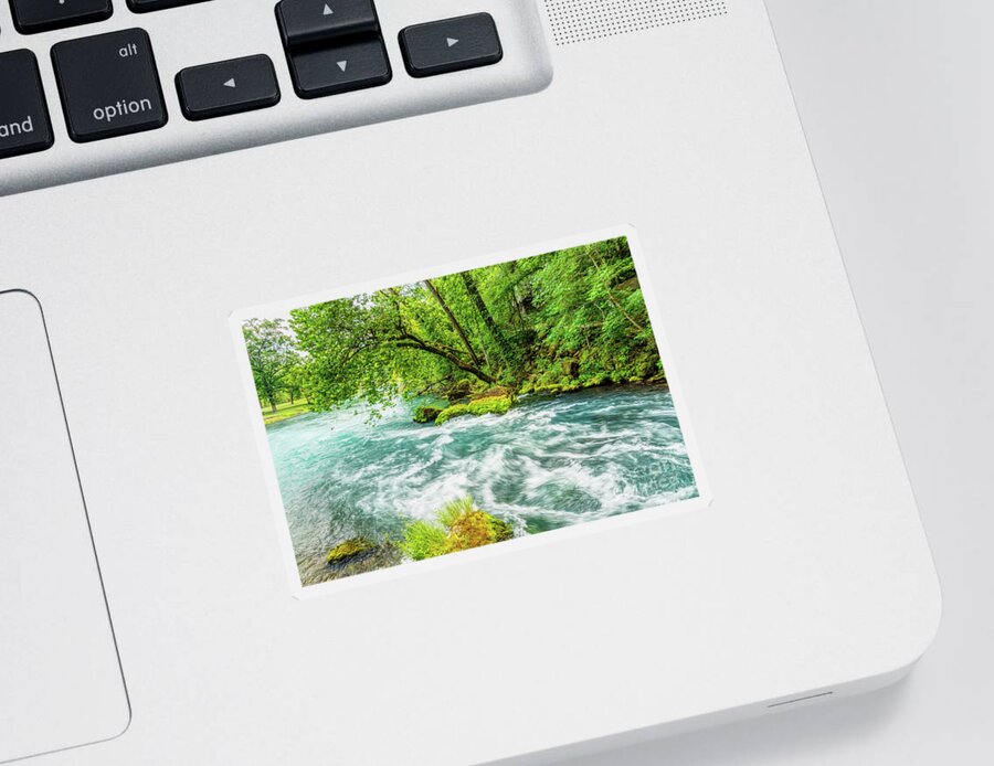 Big Spring Sticker featuring the photograph Big Spring Ozarks by Jennifer White