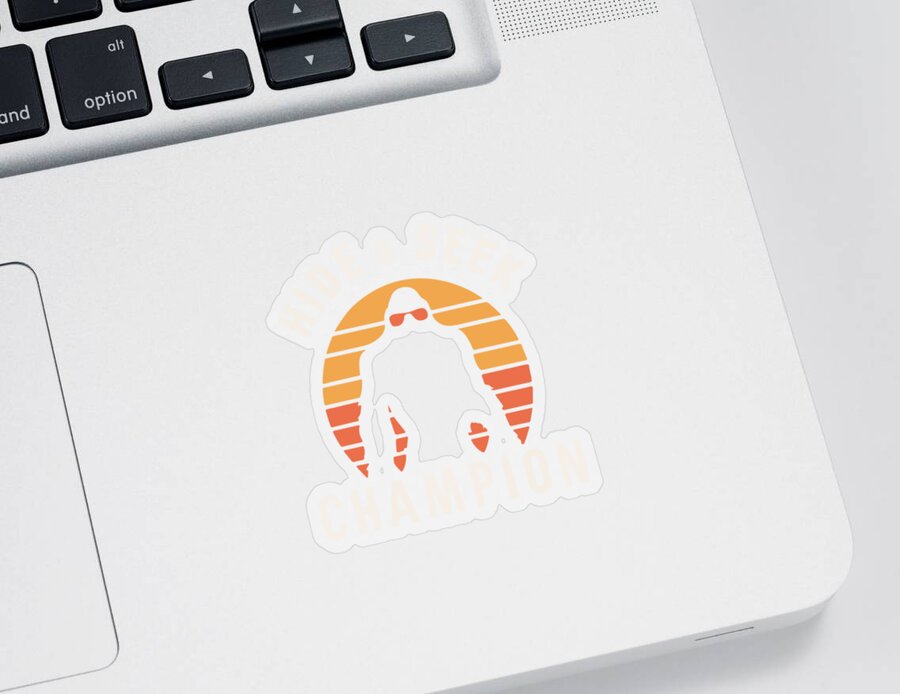 Bigfoot Sticker featuring the digital art Bigfoot Hide and Seek Champion by Flippin Sweet Gear