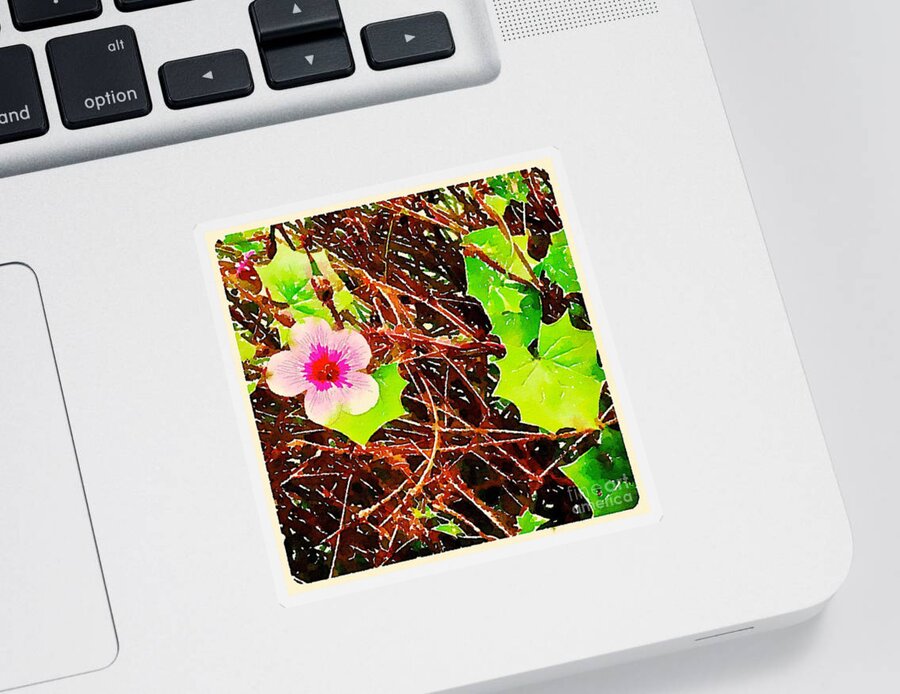 Bloom Sticker featuring the digital art Bloom in Ivy by Wendy Golden