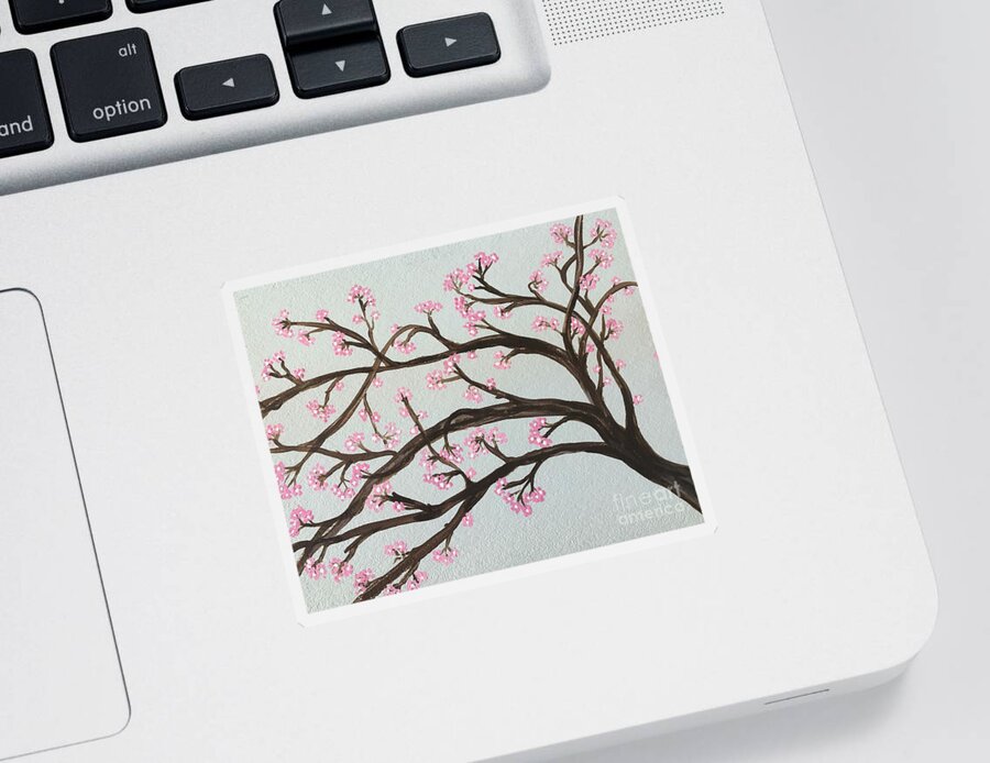 Flowers Sticker featuring the painting Blossom by Debora Sanders