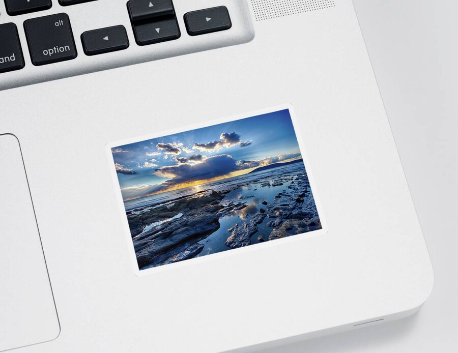 Sunset Sticker featuring the photograph Blue Heaven by Beth Sargent