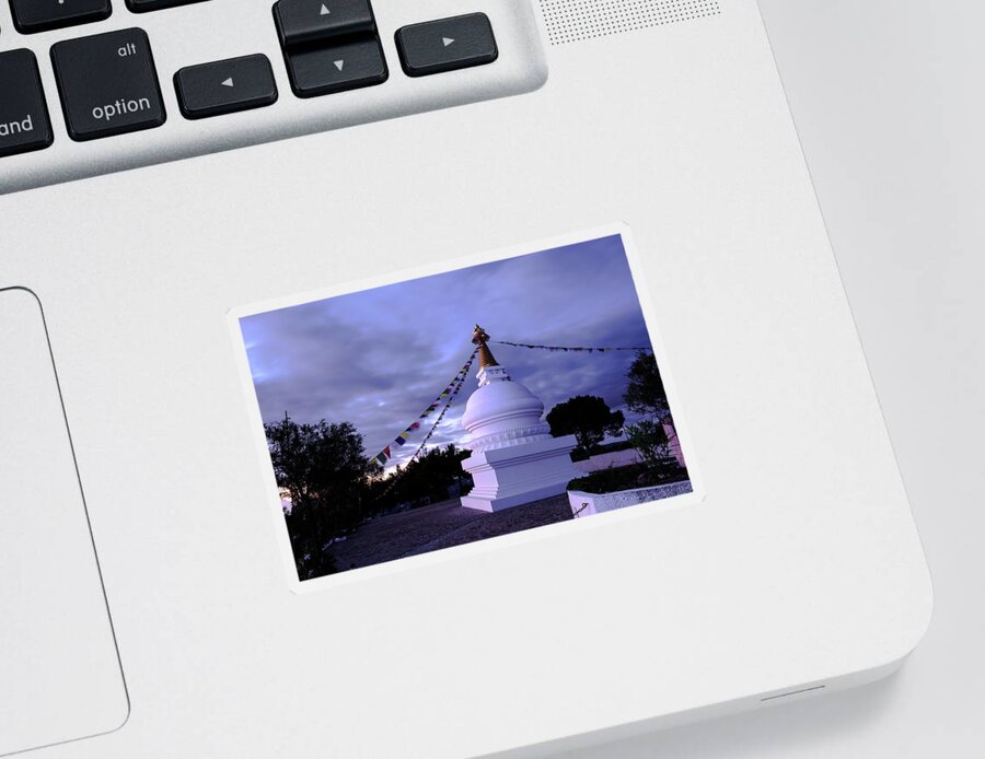 Budhhism Sticker featuring the photograph Blue Hour by Gary Browne