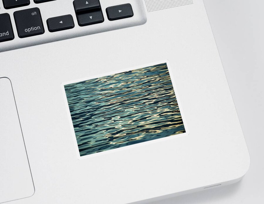 Abstract Water Sticker featuring the photograph Blue Ocean by Naomi Maya