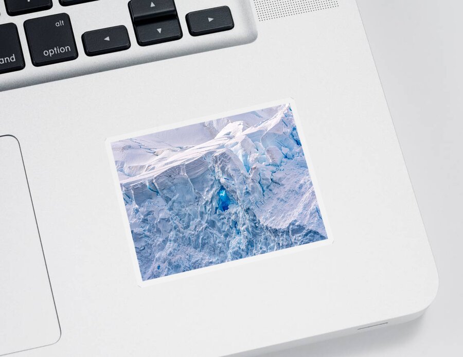 Glacier Sticker featuring the photograph Blue Portal by Rand Ningali