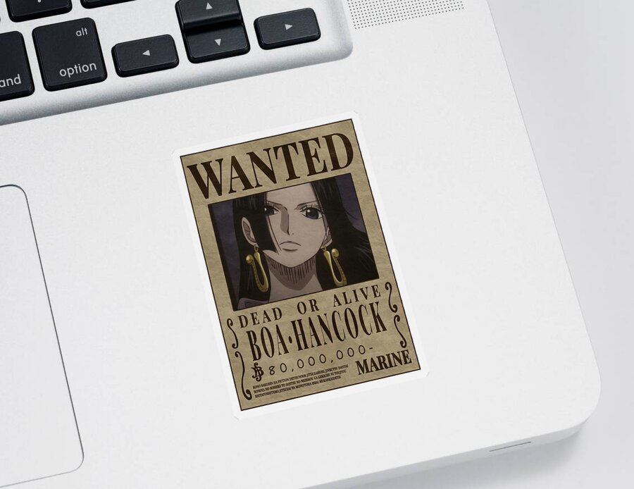 Boa Hancock Pirate Empress One Piece Wanted Bounty Poster Poster Sticker By Kailani Smith Pixels 