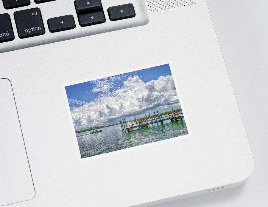 Florida Sticker featuring the photograph Boating by Alison Belsan Horton