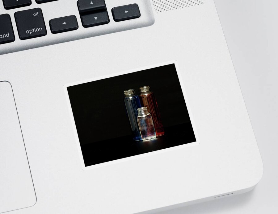 Bottle Sticker featuring the photograph Bottles Still Life by Amelia Pearn