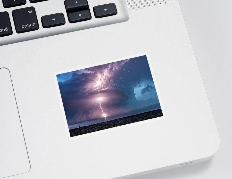 Storm Sticker featuring the photograph Branched by Marcus Hustedde