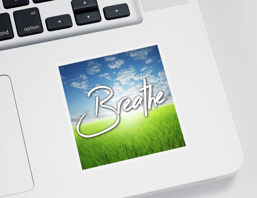Breathe Sticker featuring the photograph Breathe - wonderful Spring Landscape - Inspirational Image by Matthias Hauser