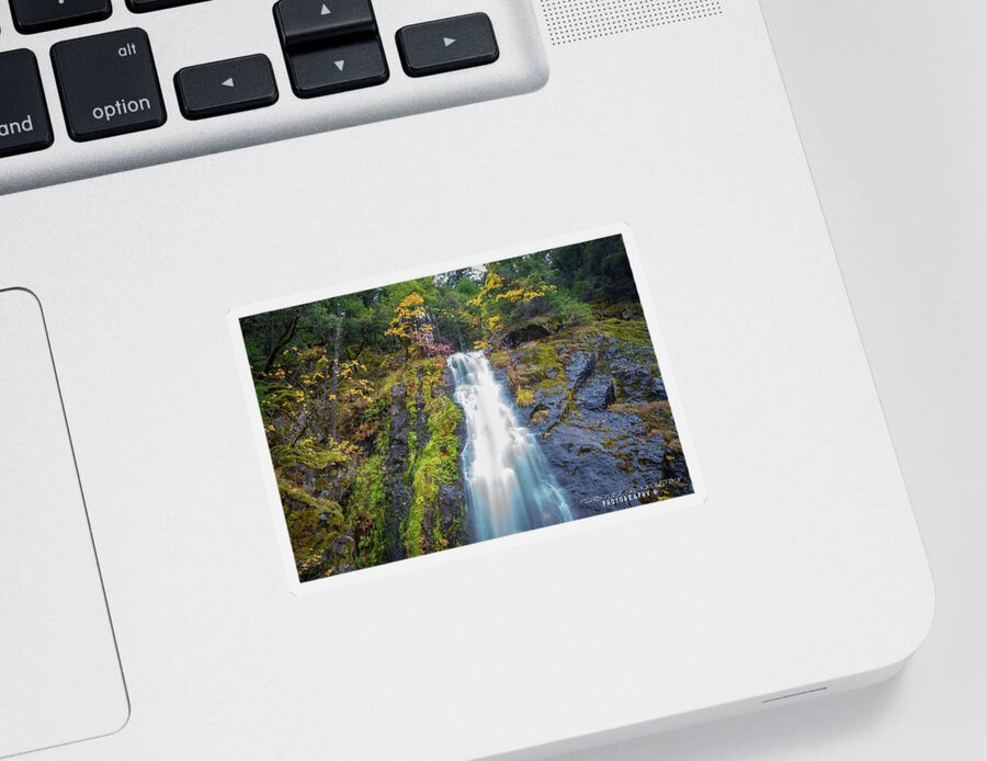Landscape Sticker featuring the photograph Bridal Veil Falls by Devin Wilson