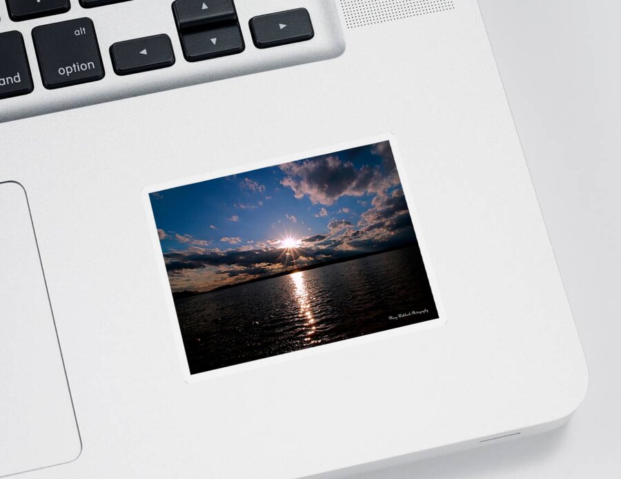Sunset Sticker featuring the photograph Brilliant Sun by Mary Walchuck