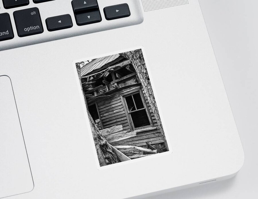 Ruin Sticker featuring the photograph Broken Window by Steven Nelson