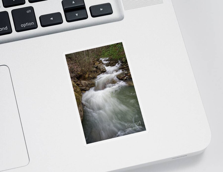 Triple Falls Sticker featuring the photograph Bruce Creek 3 by Phil Perkins