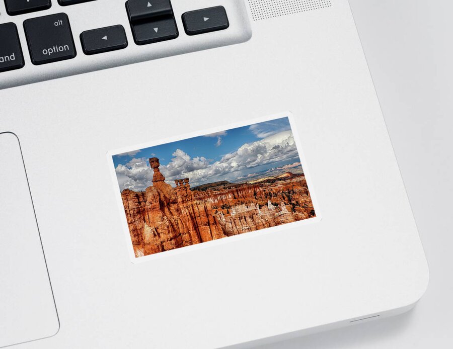 Bryce Sticker featuring the photograph Bryce Canyon on a Beautiful Day by David Soldano