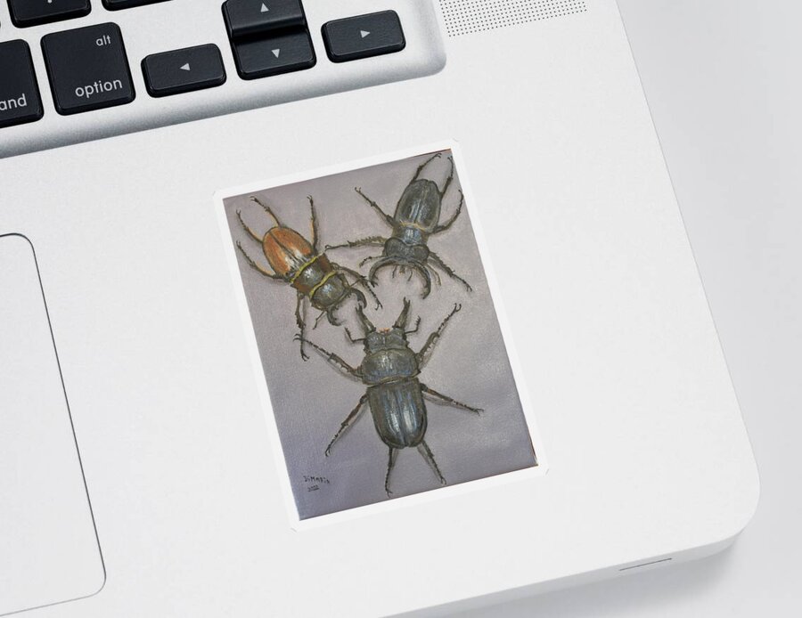 Realism Sticker featuring the painting Bugs #1 by Donelli DiMaria