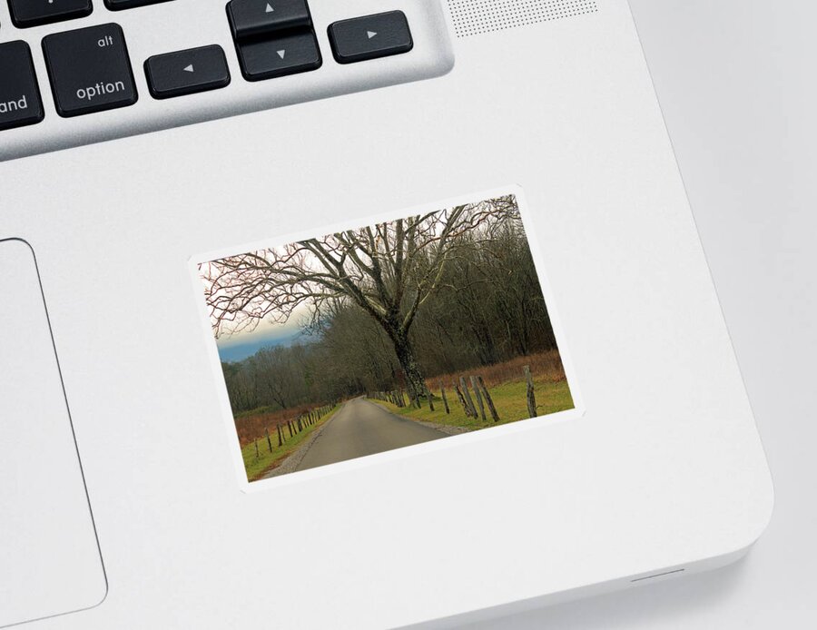 Landscape Sticker featuring the photograph Cade's Cove by Jamie Tyler