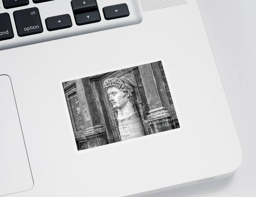 Gaius Julius Caesar Sticker featuring the photograph Caesar Augustus at Vatican Museums by Stefano Senise