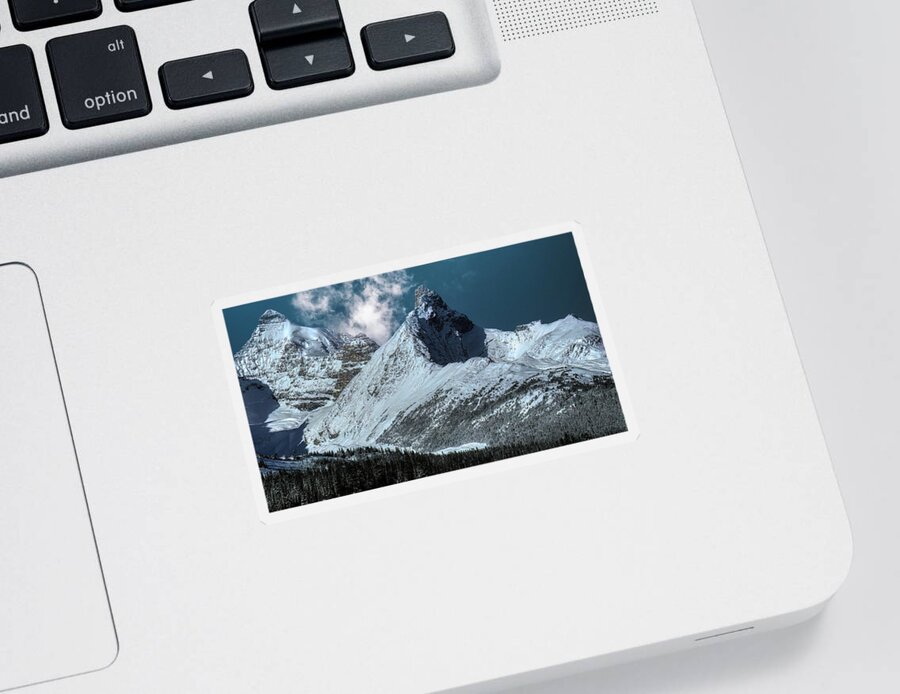  Sticker featuring the photograph Canadian Rockies by G Lamar Yancy