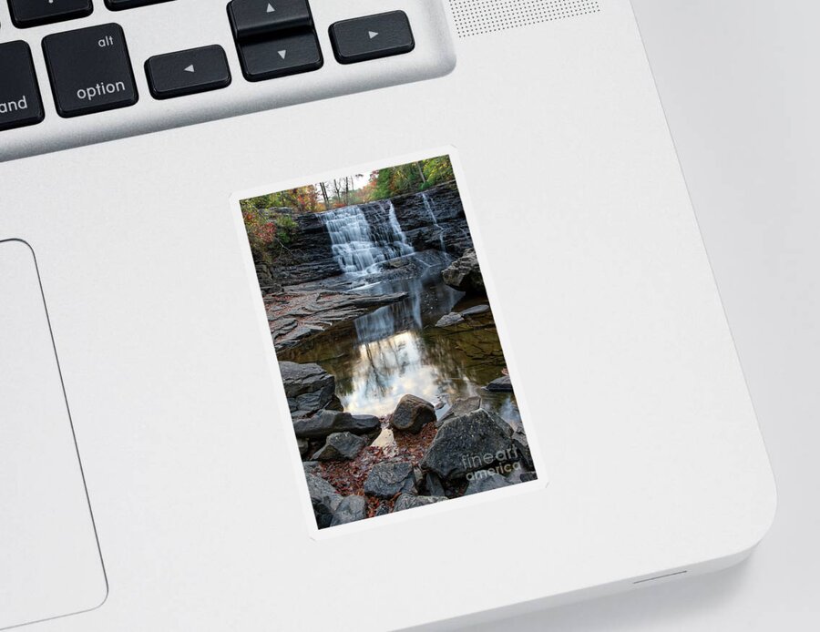 Fall Creek Falls Sticker featuring the photograph Cane Creek Cascades 23 by Phil Perkins
