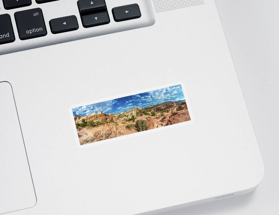Capitol Reef National Park Sticker featuring the photograph Capitol Reef Hickman Trail by Sebastian Musial