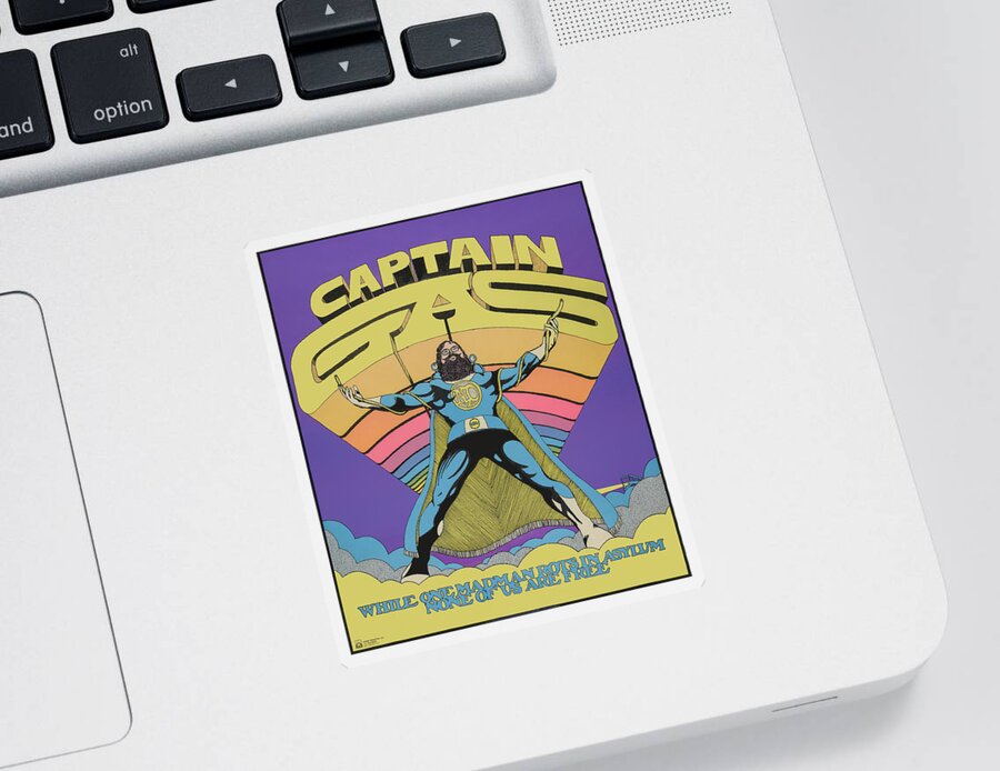 Vintage Sticker featuring the photograph Captain Gas Poster by Andy Romanoff