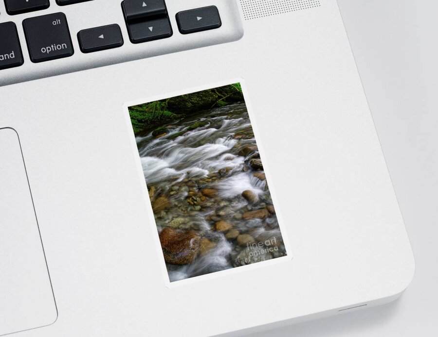 Smoky Mountains Sticker featuring the photograph Cascades On Little River 4 by Phil Perkins