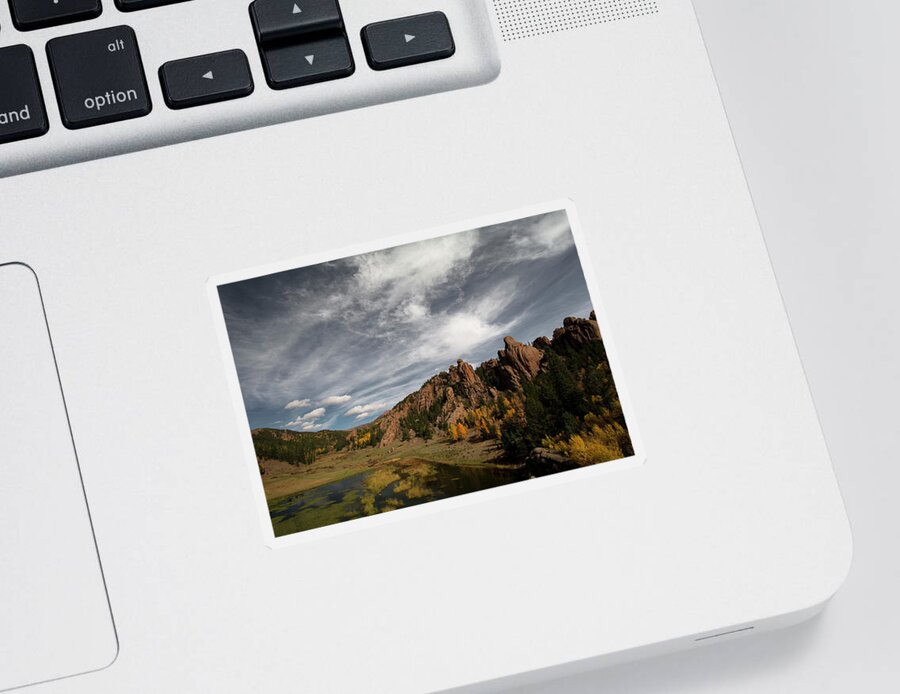 Rocky Mountains Sticker featuring the photograph Cathedral Park 2 by Brian Howerton