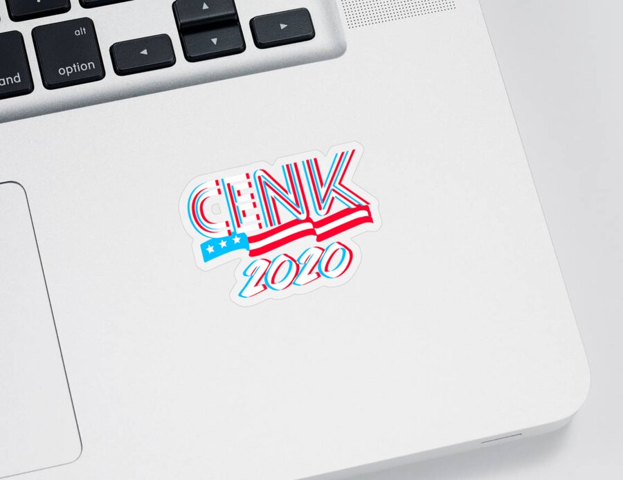 Progressive Sticker featuring the digital art Cenk Uygur For Congress 2020 by Flippin Sweet Gear