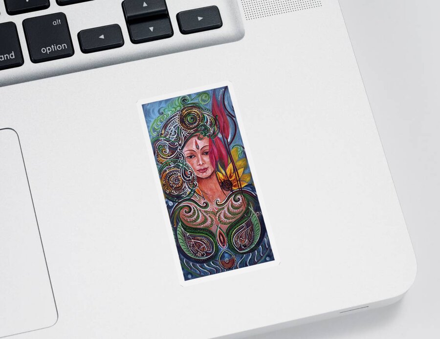Chakra Sticker featuring the painting Chakra Mandla by Harsh Malik