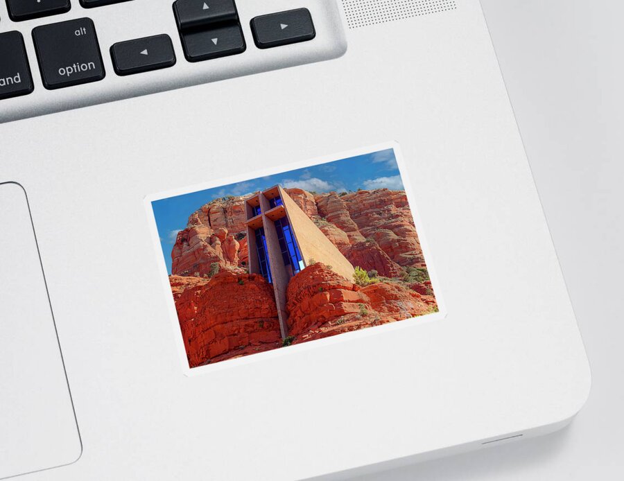 Sedona Sticker featuring the photograph Chapel of the Holy Cross by Al Judge